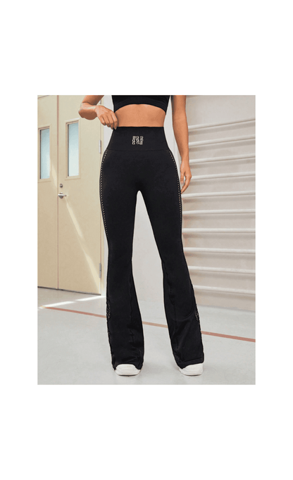 Fierce Mesh Flare Leggings - THE REAL REBELS