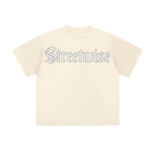 THE REAL REBELS heavy cotton shirt Cream apricot / S Streetwise
